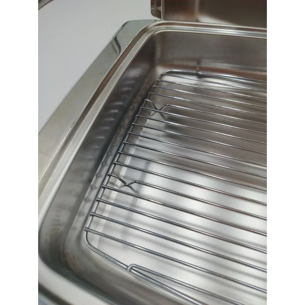 Farberware Korea Stainless Steel Roaster Pan Chafing Pan with Lid & 2 Racks 15